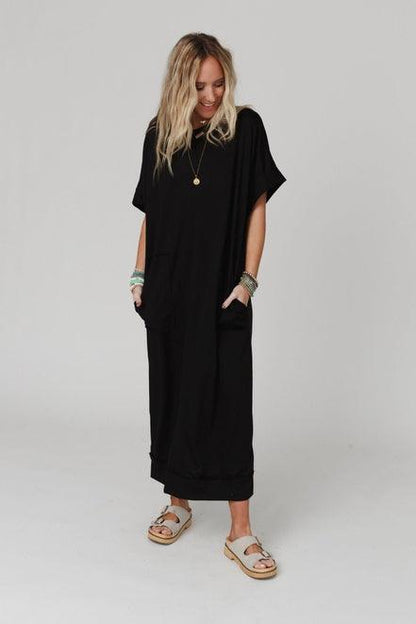 Laurel Short Sleeve Maxi Dress - Random Hippie