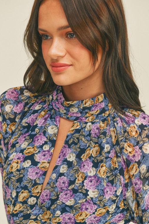 Smocked Waist Open Back Choker Top - Random Hippie