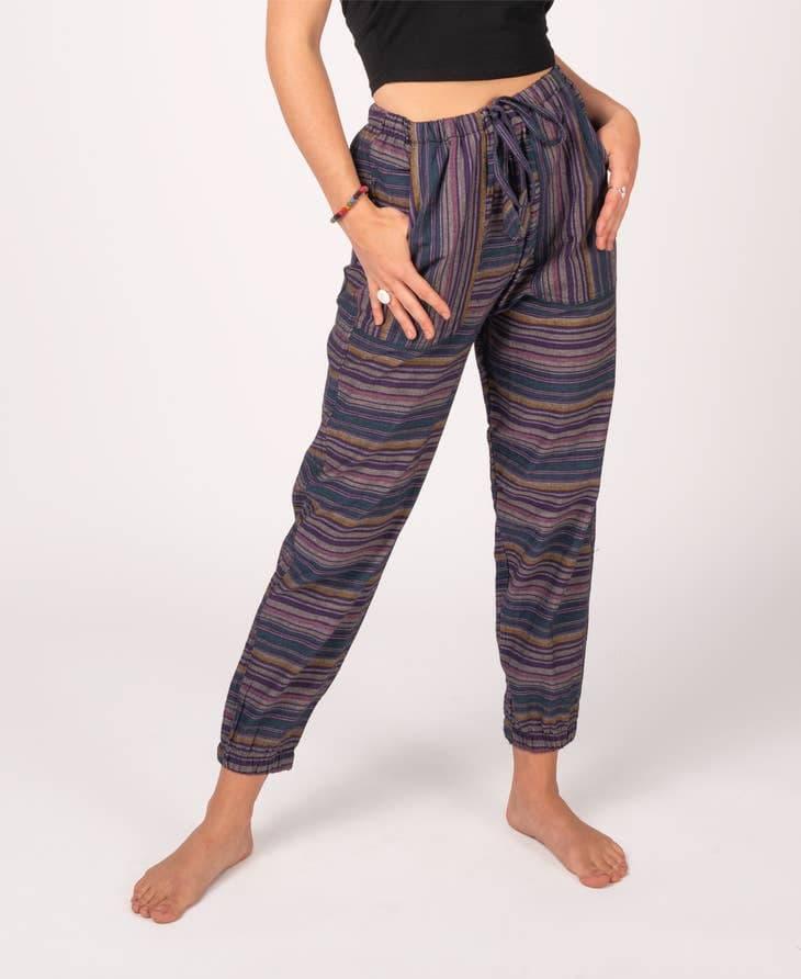 Striped Hippie Harem Pants - Random Hippie