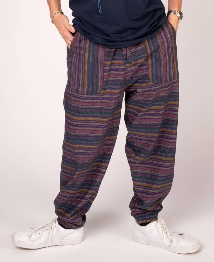 Striped Hippie Harem Pants - Random Hippie