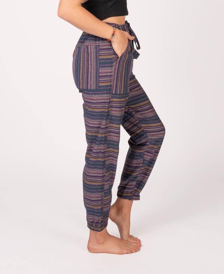 Striped Hippie Harem Pants - Random Hippie