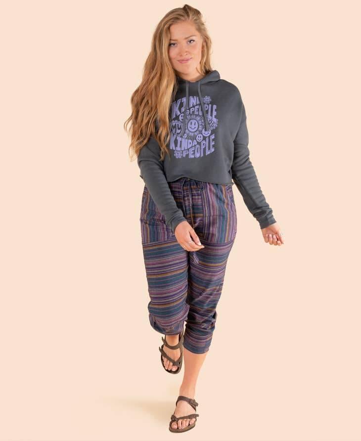 Striped Hippie Harem Pants - Random Hippie