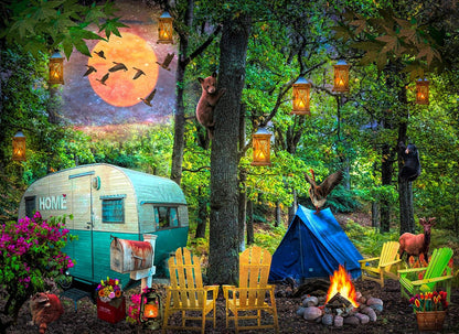 Summertime Camping 500pc Puzzle - Random Hippie