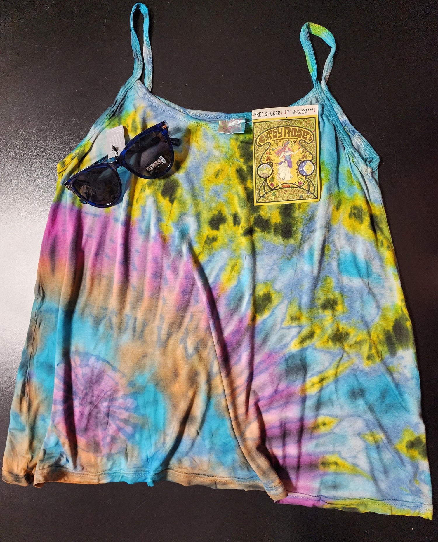 Tie-Dye Spandex Blend Tank Top - Random Hippie