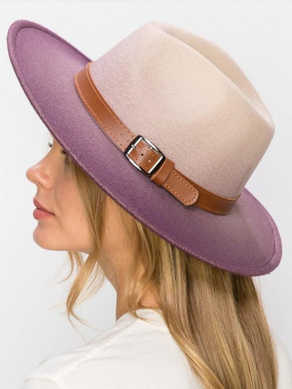 Wide Brim Ombre Fedora.