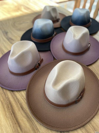 Wide Brim Ombre Fedora.